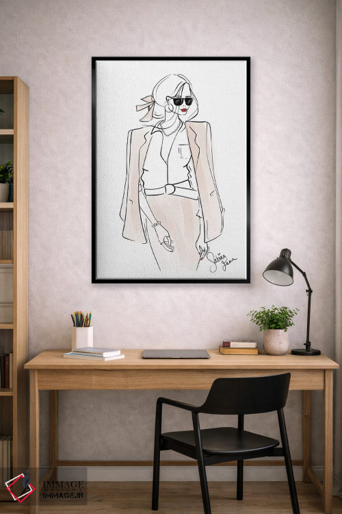 تابلو دکوراتیو لباس رسمی اداری اثر سابینا فن - D2B