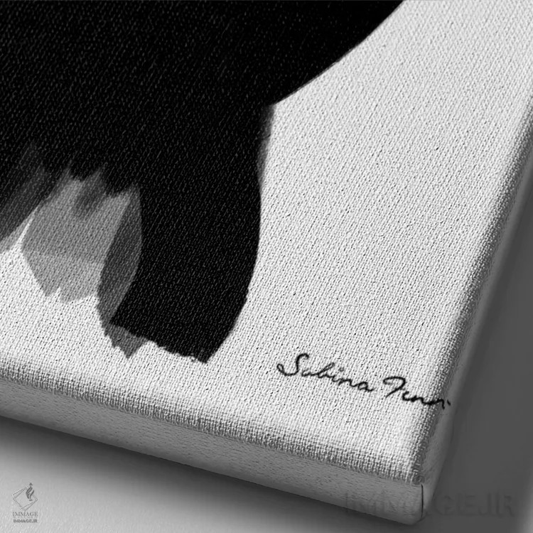 تابلو دکوراتیو ایزابلا اثر سابینا فن - نمای نزدیک بافت بوم