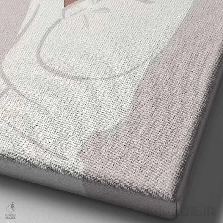 تابلو دکوراتیو Tanned, Brunette Hair,کلاه لبه دار، پوست برنزه، موهای قهوه ای اثر سابینا فن - نمای نزدیک بافت بوم