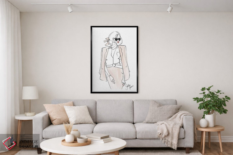 تابلو دکوراتیو لباس رسمی اداری اثر سابینا فن - D4B