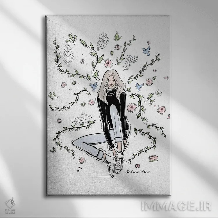 تابلو دکوراتیو رویابین کوچک اثر سابینا فن - نمای روبهرو روی دیوار