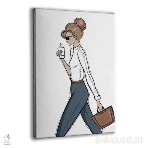 تابلو دکوراتیو بازگشت به کار اثر سابینا فن - نمای پرسپکتیو محصول