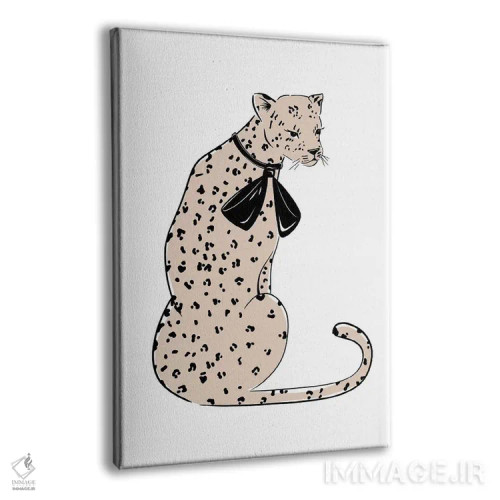 تابلو دکوراتیو شیک پلنگی اثر سابینا فن - نمای پرسپکتیو محصول