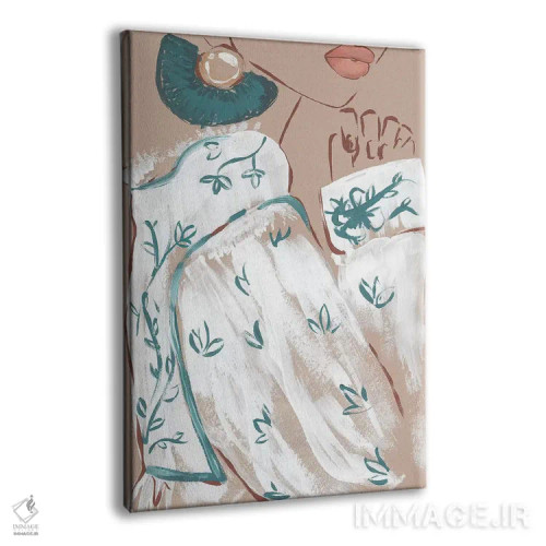 تابلو دکوراتیو آستین بوهو اثر سابینا فن - نمای پرسپکتیو محصول