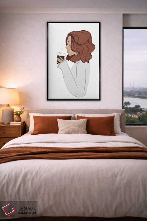 تابلو دکوراتیو Light-Skinned, Red Hair,استراحت قهوه، پوست روشن، موهای قرمز اثر سابینا فن - D3B