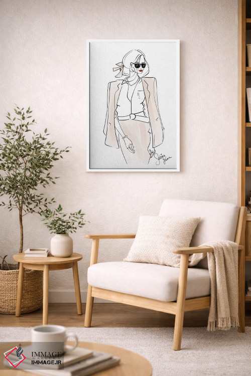 تابلو دکوراتیو لباس رسمی اداری اثر سابینا فن - D6W