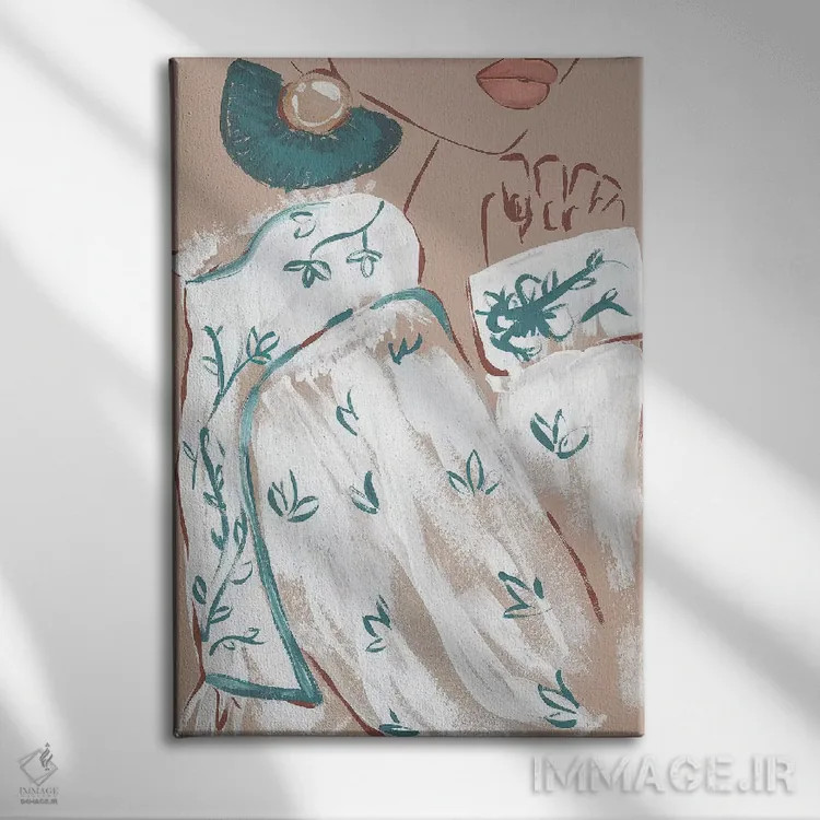 تابلو دکوراتیو آستین بوهو اثر سابینا فن - نمای روبهرو روی دیوار