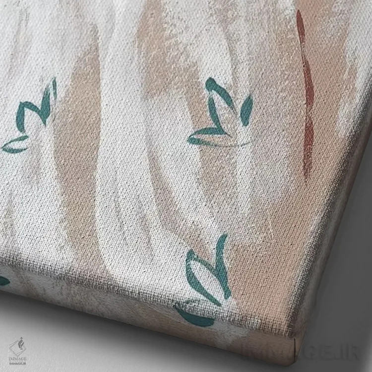 تابلو دکوراتیو آستین بوهو اثر سابینا فن - نمای نزدیک بافت بوم