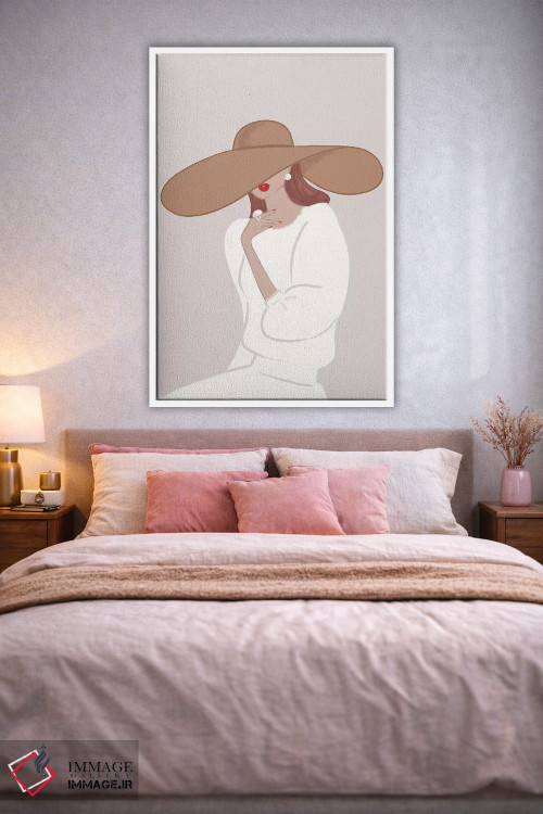 تابلو دکوراتیو Light-Skinned, Red Hair,کلاه لبه دار، پوست روشن، موهای قرمز اثر سابینا فن - D1W