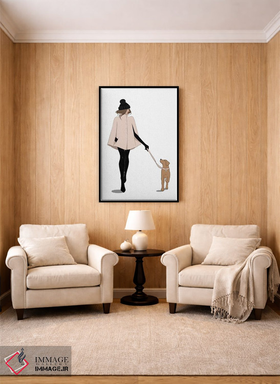 تابلو دکوراتیو قدم زنی پاییزی اثر سابینا فن - D4B