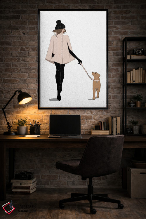 تابلو دکوراتیو قدم زنی پاییزی اثر سابینا فن - D5B