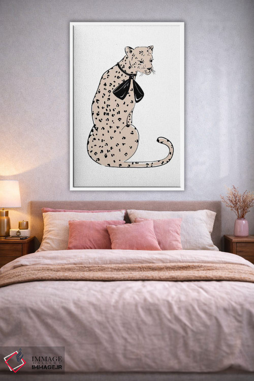 تابلو دکوراتیو شیک پلنگی اثر سابینا فن - D1W