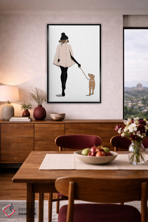 تابلو دکوراتیو قدم زنی پاییزی اثر سابینا فن - D6B