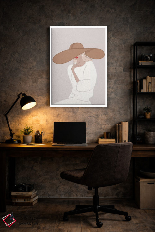 تابلو دکوراتیو Light-Skinned, Blonde Hair,کلاه لبه دار، پوست روشن، موهای بلو… اثر سابینا فن - D5W