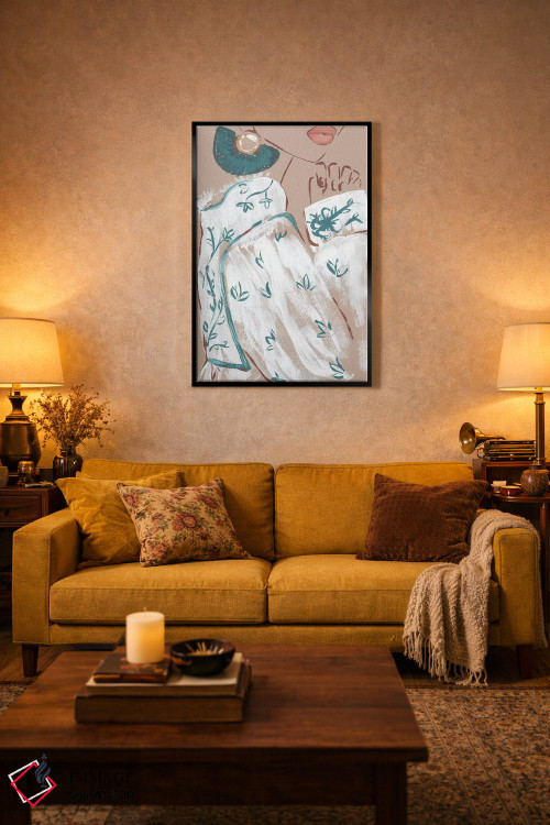 تابلو دکوراتیو آستین بوهو اثر سابینا فن - D1B