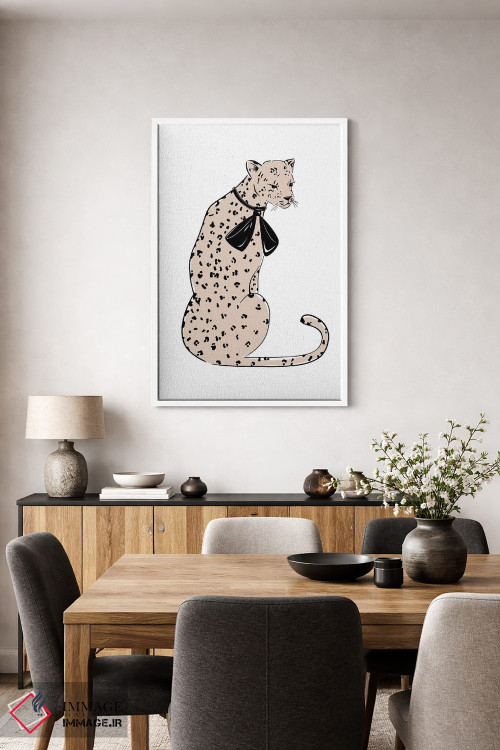 تابلو دکوراتیو شیک پلنگی اثر سابینا فن - D4W