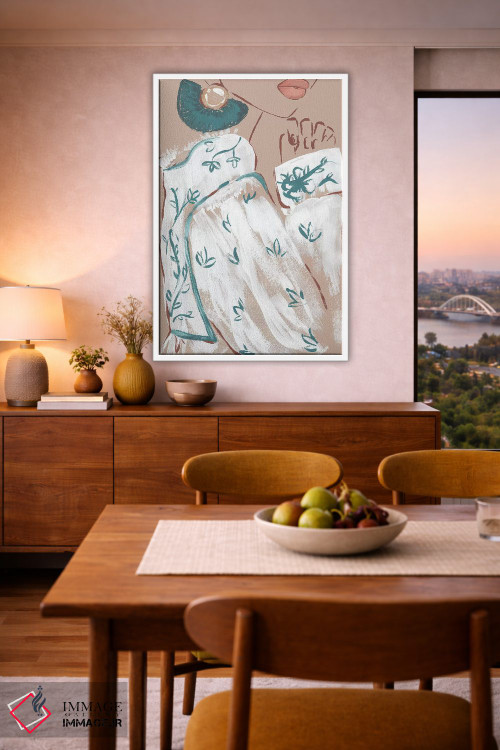 تابلو دکوراتیو آستین بوهو اثر سابینا فن - D5W