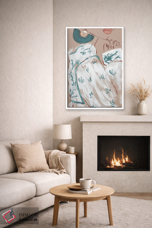 تابلو دکوراتیو آستین بوهو اثر سابینا فن - D6W