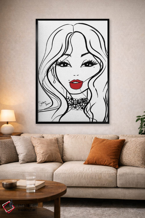 تابلو دکوراتیو چهره I اثر سابینا فن - D1B