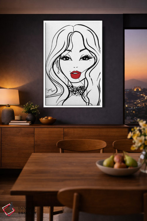 تابلو دکوراتیو چهره I اثر سابینا فن - D3W