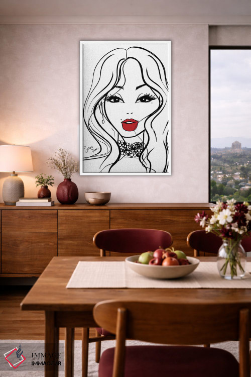 تابلو دکوراتیو چهره I اثر سابینا فن - D4W