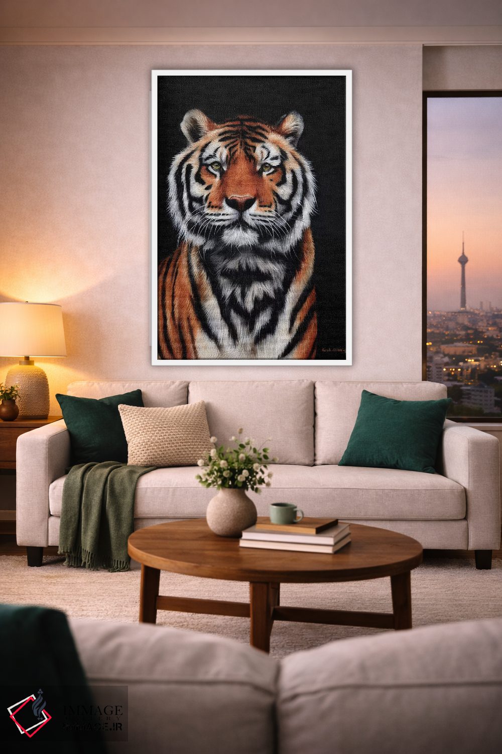 تابلو دکوراتیو ببر III اثر سارا استریبلینگ - D1W