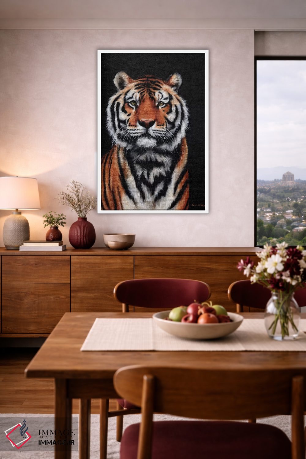 تابلو دکوراتیو ببر III اثر سارا استریبلینگ - D3W