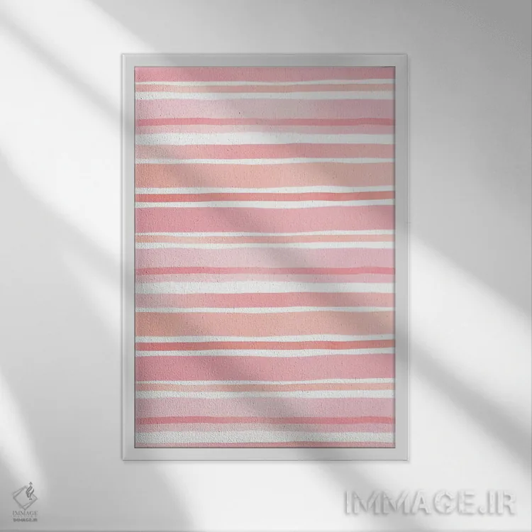 تابلو انتزاعی رویاهای فلامینگو III اثر دانا سولنیه - نمای قابدار سفید
