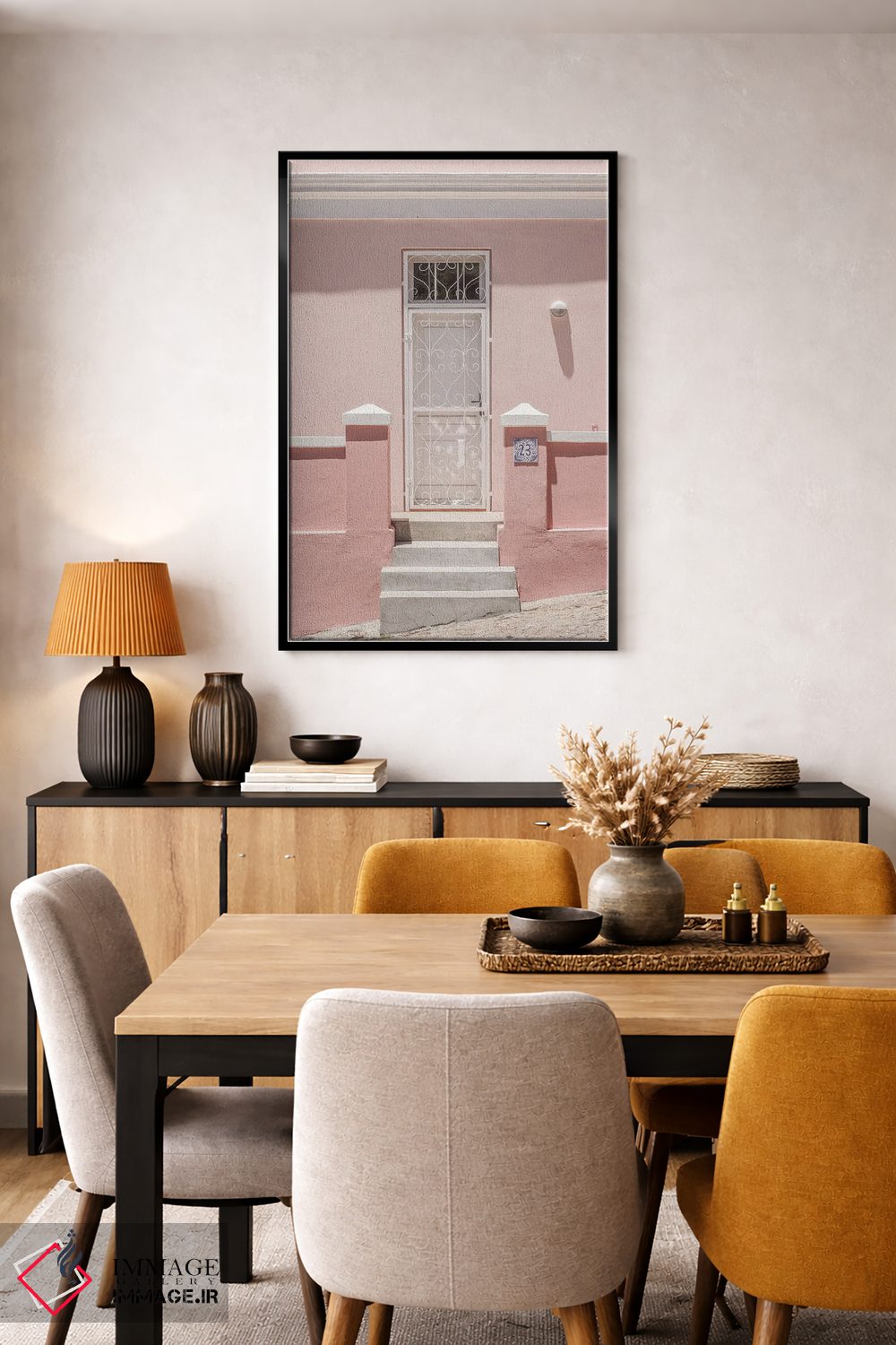 تابلو دکوراتیو کلبه باغ میوه اثر عکس های کلینت - D6B