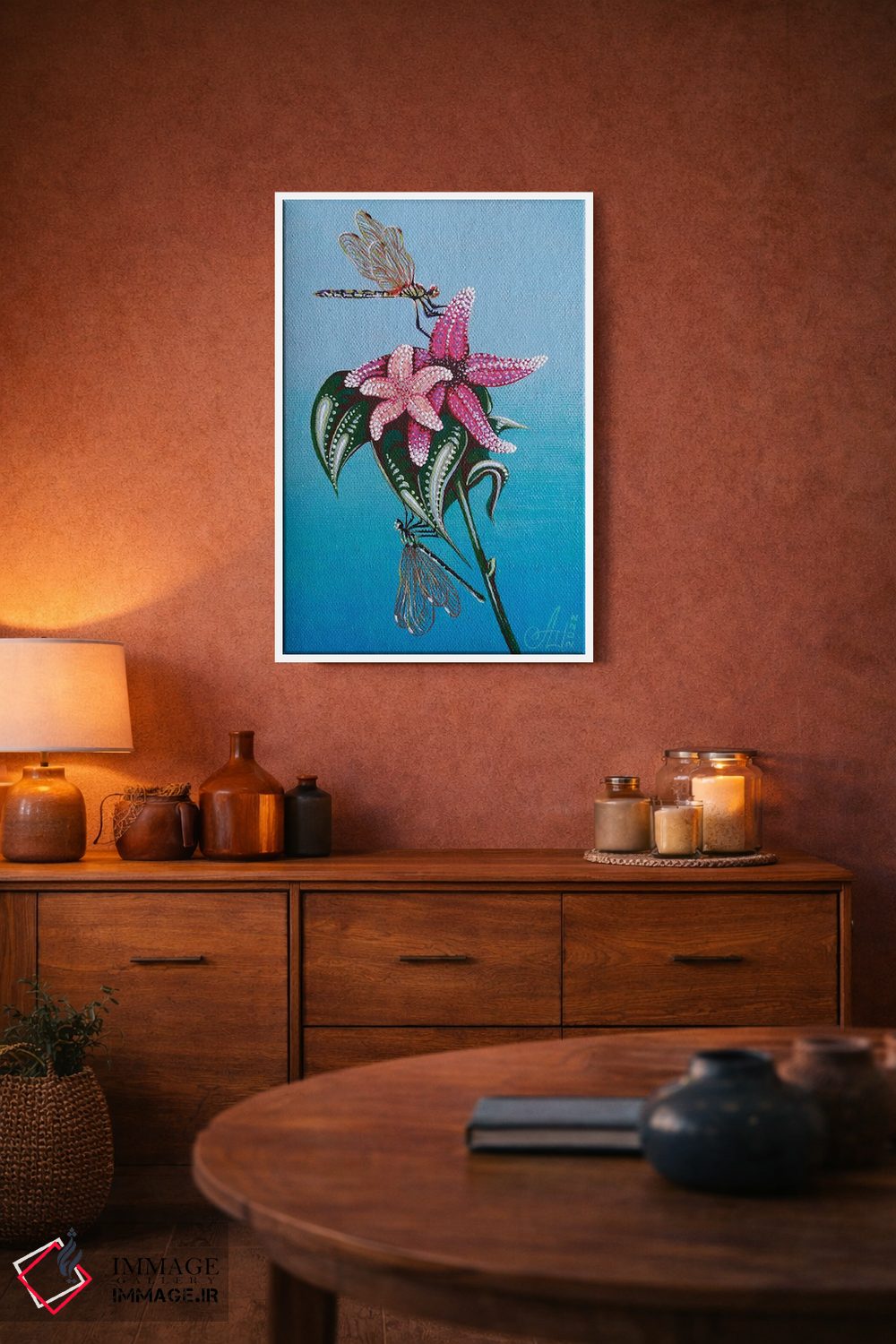 تابلو دکوراتیو گل های ستاره دریایی اثر آنا شابالوا - D4W