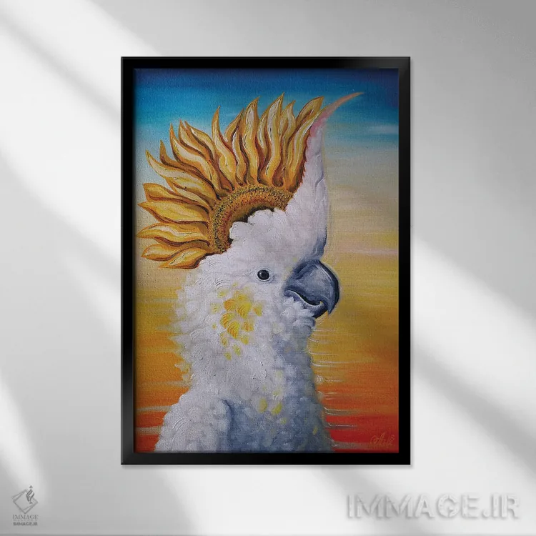 تابلو دکوراتیو خوش بین اثر آنا شابالوا - نمای قابدار مشکی