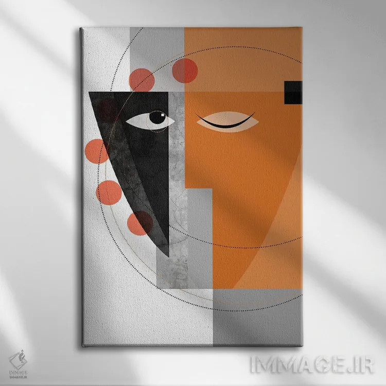 تابلو مدرن آرامش اثر هنر و تصویرسازی سول کاری - نمای روبهرو روی دیوار