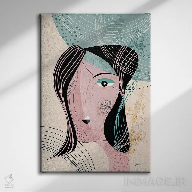 تابلو مدرن الهام بخش اثر هنر و تصویرسازی سول کاری - نمای روبهرو روی دیوار