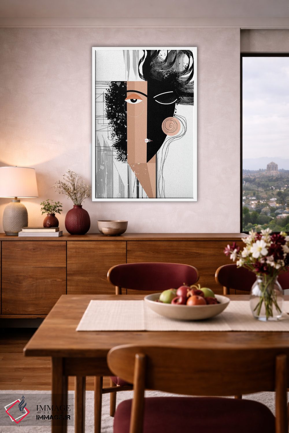 تابلو مدرن شب و روز اثر هنر و تصویرسازی سول کاری - D3W