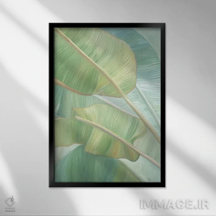 تابلو دکوراتیو شروعی تازه اثر سارا کادل - نمای قابدار مشکی