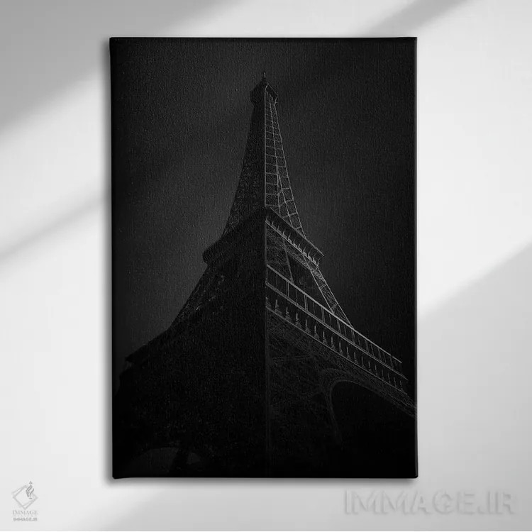 تابلو دکوراتیو برج ایفل ۱ اثر سباستین دل گروسو - نمای روبهرو روی دیوار