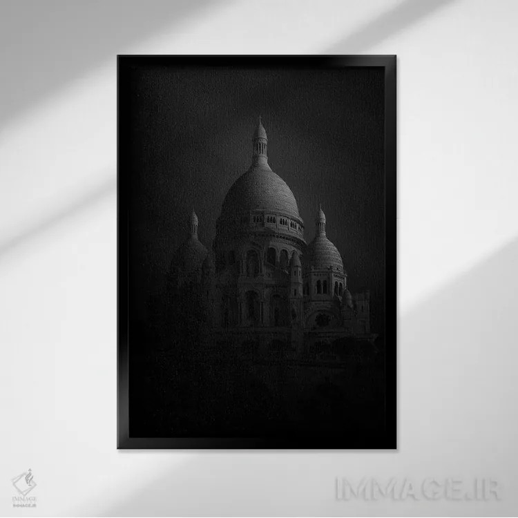 تابلو دکوراتیو سکره کر اثر سباستین دل گروسو - نمای قابدار مشکی