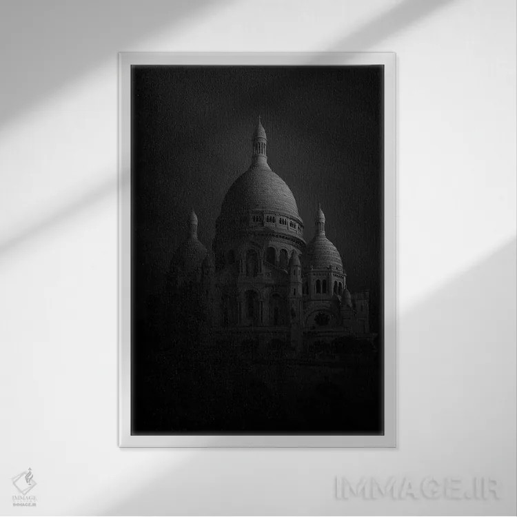 تابلو دکوراتیو سکره کر اثر سباستین دل گروسو - نمای قابدار سفید