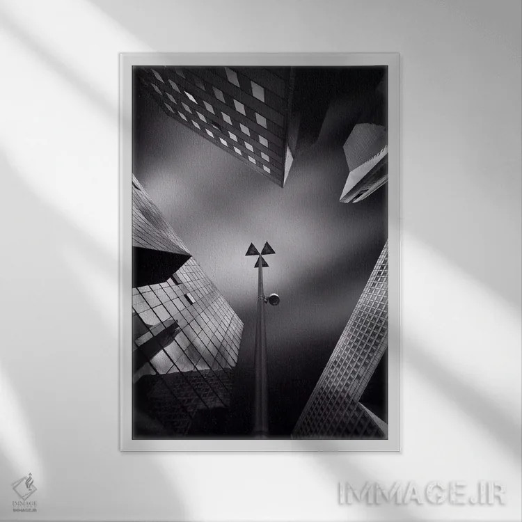 تابلو دکوراتیو ناحیه کنترل شده اثر سباستین دل گروسو - نمای قابدار سفید
