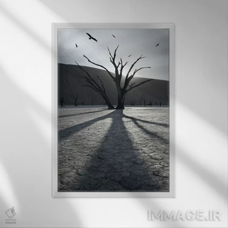 تابلو دکوراتیو ۹۰۰ سال بعد اثر سباستین دل گروسو - نمای قابدار سفید