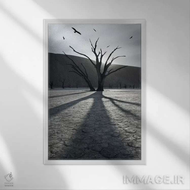 تابلو دکوراتیو ۹۰۰ سال بعد اثر سباستین دل گروسو - نمای قابدار سفید