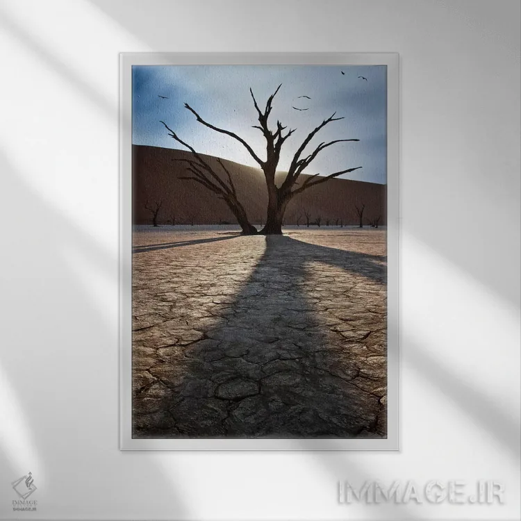 تابلو دکوراتیو بازماندگان گذشته ۱ اثر سباستین دل گروسو - نمای قابدار سفید