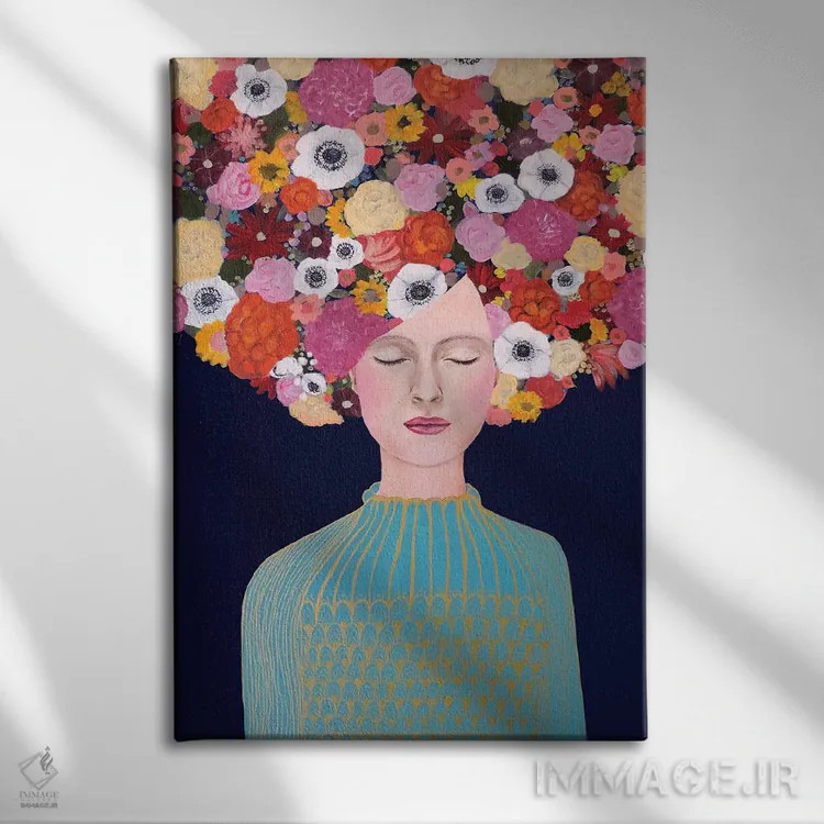 تابلو دکوراتیو آسمانی اثر سیلوی دمر - نمای روبهرو روی دیوار