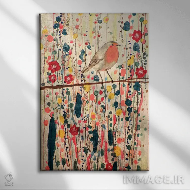 تابلو دکوراتیو من فقط یک پرنده نیستم اثر سیلوی دمر - نمای روبهرو روی دیوار