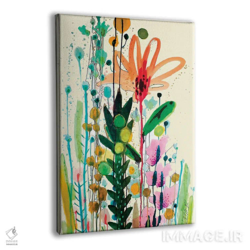 تابلو انتزاعی لاردو اثر سیلوی دمر - نمای پرسپکتیو محصول