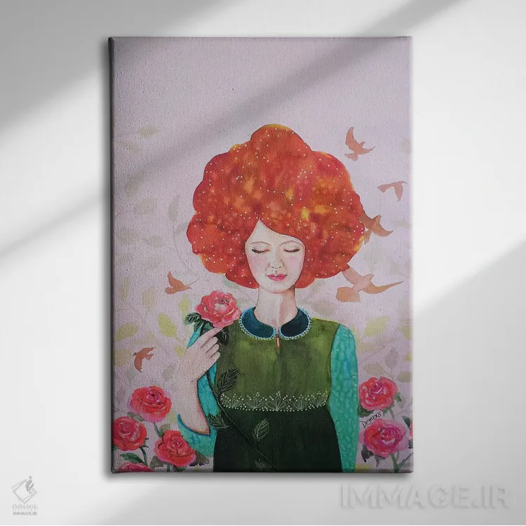 تابلو دکوراتیو کلویی اثر سیلوی دمر - نمای روبهرو روی دیوار