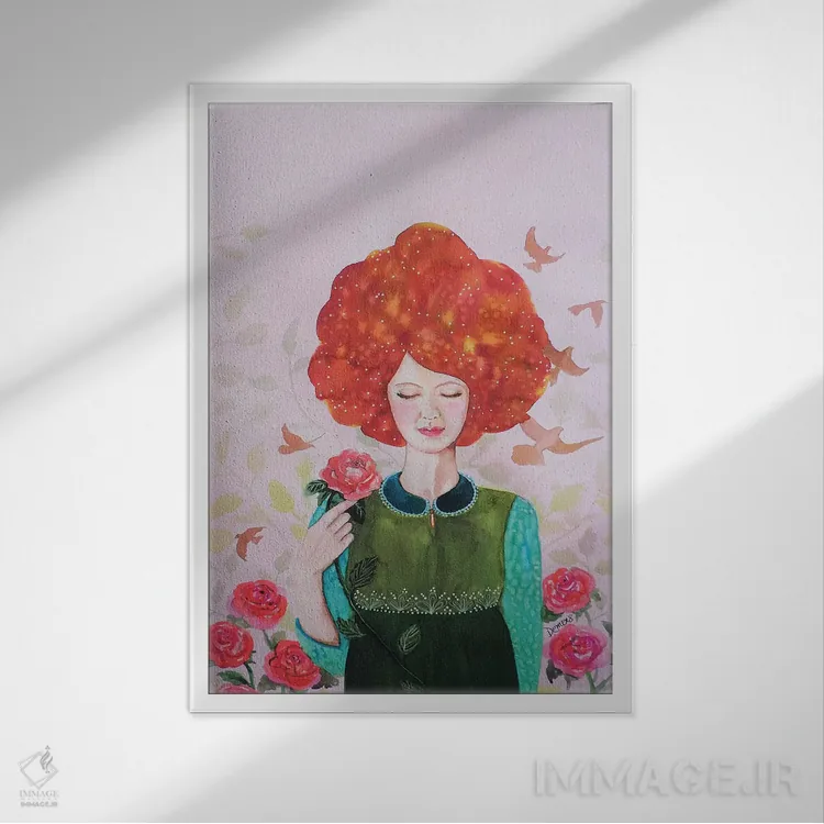 تابلو دکوراتیو کلویی اثر سیلوی دمر - نمای قابدار سفید