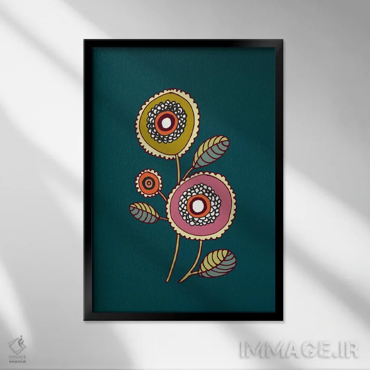 تابلو دکوراتیو ماریانو ۳ اثر سیلوی دمر - نمای قابدار مشکی