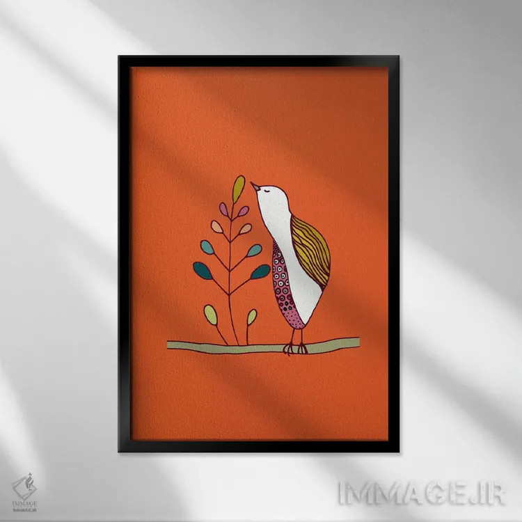 تابلو دکوراتیو ماریانو ۲ اثر سیلوی دمر - نمای قابدار مشکی