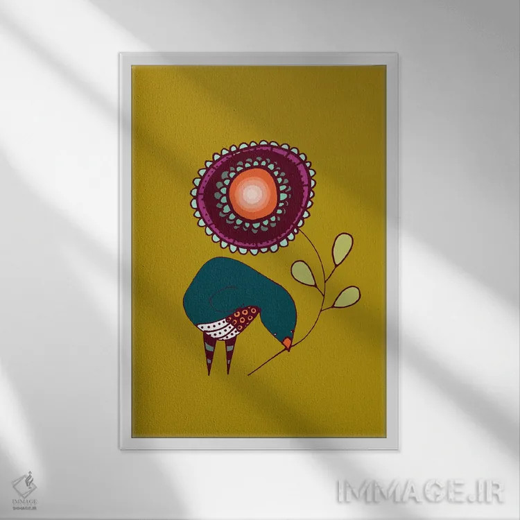 تابلو دکوراتیو ماریانو ۱ اثر سیلوی دمر - نمای قابدار سفید